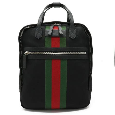 Gucci Sherry Canvas Backpack Bag (pre